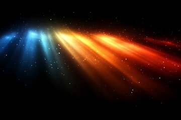 Rays Streaming From Light In Space
