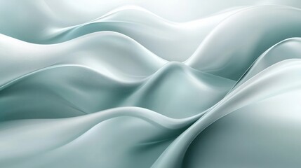 Obraz premium Cool teal and pale silver gradient, minimalistic and refreshing with subtle flowing patterns
