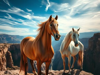 Fototapeta premium horse on the beach