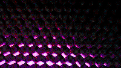 Pixelated Halftone Dot Art Background