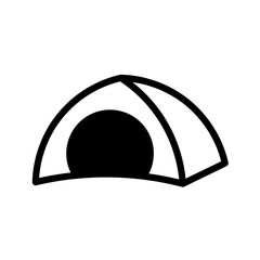Tent camp icon vector illustration