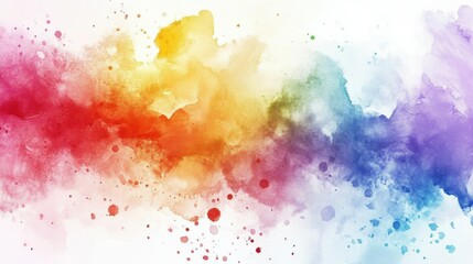 PNG Rainbow illustration watercolor colorful.