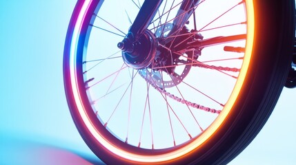 Generic Radiant Bike Moment Luminous Streaks Wheel