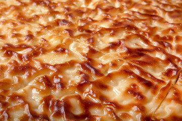 Traditional Turkish pastries: Cheese water pastry (Su boregi). There are two types of water pastry...