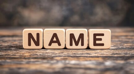 Colorful wooden building blocks crafted into letters.