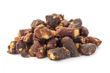 Obraz premium Five-spice roasted peanuts isolated on white background 