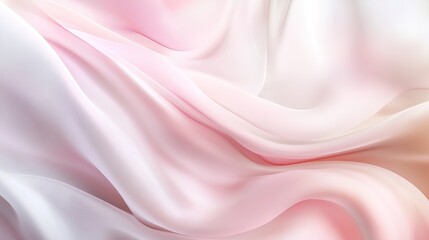 Obraz premium Pastel abstract gradient with soft pink and beige hues, gently blending with blurred edges, creating a dreamy and peaceful atmosphere