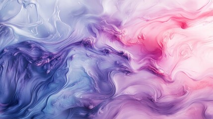 Obraz premium Pastel abstract gradient with soft pink and lavender hues, gently blending with blurred edges, creating a dreamy and peaceful atmosphere
