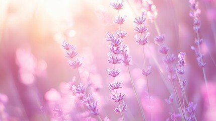 Naklejka premium Pastel pink and lavender gradient, softly glowing with blurred edges, evoking a calm and peaceful mood