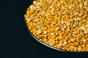 Split Chickpea Also Know as Chana Dal, Yellow Chana Split Peas, Dried Chickpea Lentils