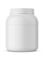 Protein powder jar mockup