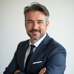 El guapo es un ejecutivo masculino de unos 40 a&ntilde;os. Un hombre caballeroso.La barba te queda bien y el peinado es genial.