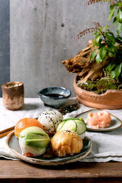 Trendy sushi balls temari