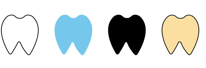 Tooth concept line icon. Simple element illustration.