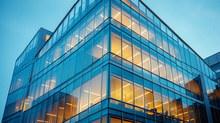 professional corporate building modern office tower with sleek glass facade contemporary city architecture stylish real estate development urban skyline and business landmark design
