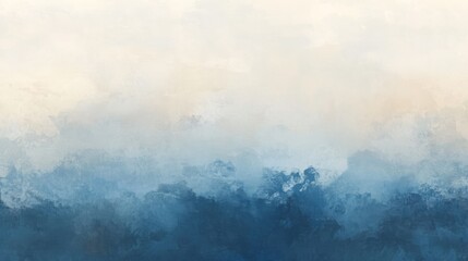 Obraz premium Soft abstract gradient with light beige and blue hues, gently blending, evoking a calm and peaceful aesthetic