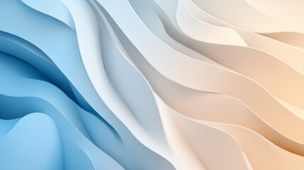 Obraz premium Soft abstract gradient with light beige and blue hues, gently blending, evoking a calm and peaceful aesthetic