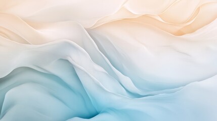 Obraz premium Soft abstract gradient with light beige and blue hues, gently blending, evoking a calm and peaceful aesthetic