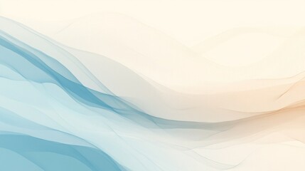 Obraz premium Soft abstract gradient with light beige and blue hues, gently blending, evoking a calm and peaceful aesthetic