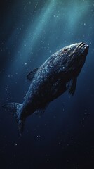 Fototapeta premium A rare coelacanth wallpaper for smartphone