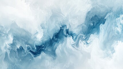 Fototapeta premium Soft abstract gradient with light grey and blue hues, gently blending, creating a calming and ethereal atmosphere