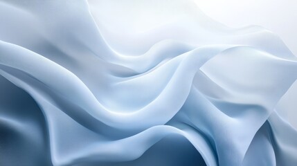 Obraz premium Soft abstract gradient with light grey and blue hues, gently blending, creating a calming and ethereal atmosphere