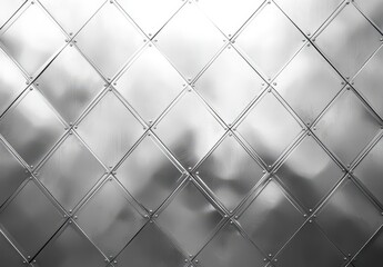Fototapeta premium Metallic diamond pattern background with reflective surface creating a modern and sleek design ideal for industrial or contemporary themes