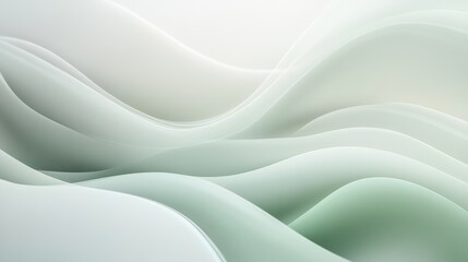 Fototapeta premium Soft abstract gradient with light grey and green hues, blending gently, creating a peaceful and ethereal atmosphere