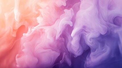 Fototapeta premium Soft abstract gradient with pastel pink and purple hues, gently blending with blurred edges, evoking a calm and ethereal atmosphere