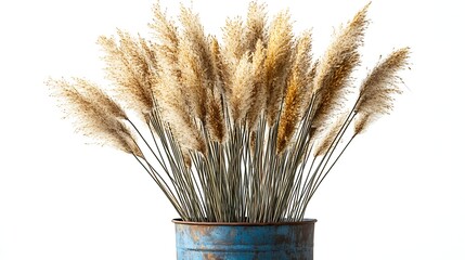 Plumes in Can Isolated Still Life