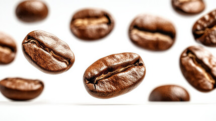 Obraz premium Scattered coffee beans