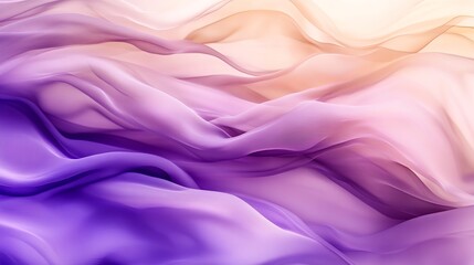 Obraz premium Soft gradient with smooth purple and beige hues, gently blending and glowing, creating a calm and ethereal ambiance
