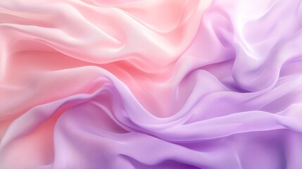 Fototapeta premium Soft pastel gradient with light pink and purple hues, blending gently, creating a dreamy and calming aesthetic