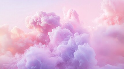 Fototapeta premium Soft pastel gradient with light pink and purple hues, blending gently, creating a dreamy and calming aesthetic