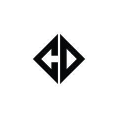 CO monogram logo design letter text name symbol monochrome logotype alphabet character simple logo