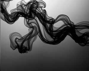 A flowing, abstract pattern of dark, soft wisps against a light background, creating a sense of movement and ethereal beauty.