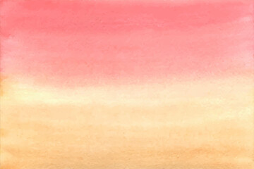 Fototapeta premium Watercolor gradient of pink and orange