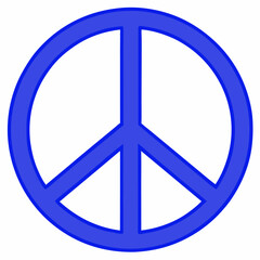 Peace Sign In Flat Style vector  illustration