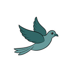 A Beautiful Dove-Like Bird Flying
