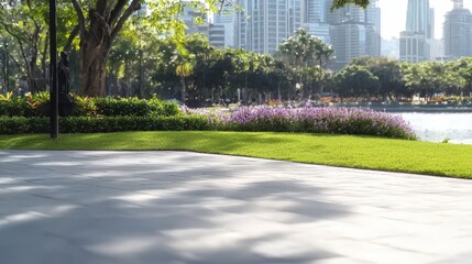 City Park, Calm Morning, Lush Green