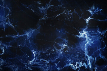 Dark blue background with marble texture. Background is made of natural blue marble. Texture of decorative dark blue stone in grunge style.