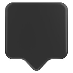 Price tag. Text box. 3D illustration.