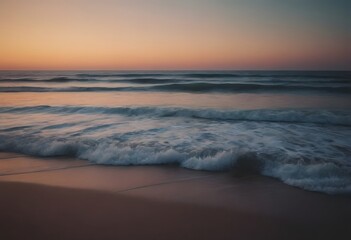 Fototapeta premium Minimalistic background/backdrop. Sunset at the beach