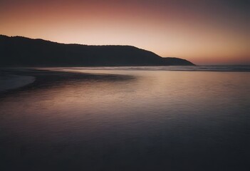Fototapeta premium Minimalistic background/backdrop. Sunset over the sea