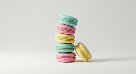 Colorful Macaron Stack