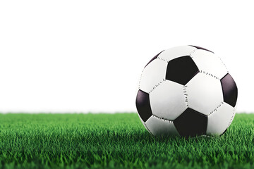 Fototapeta premium Soccer Ball on Grass: Game, Field, Sport, Play