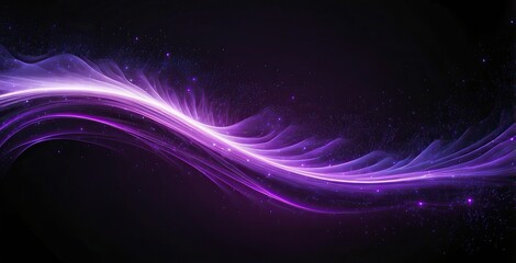 Swirling purple waves create a mesmerizing effect in digital artwork showcasing vibrant energy and movement, created by ai generated