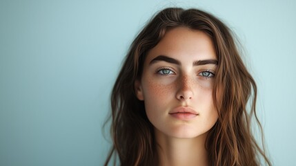 Woman's portrait beauty face model AI generated
