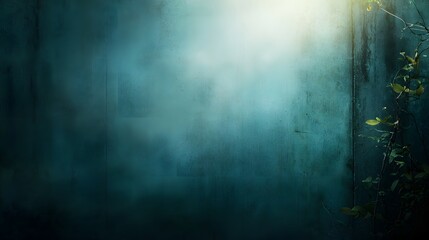 Serene Misty Background with Subtle Light and Gentle Greenery for Relaxing and Calming Visuals