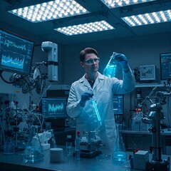 scientist working in laboratory